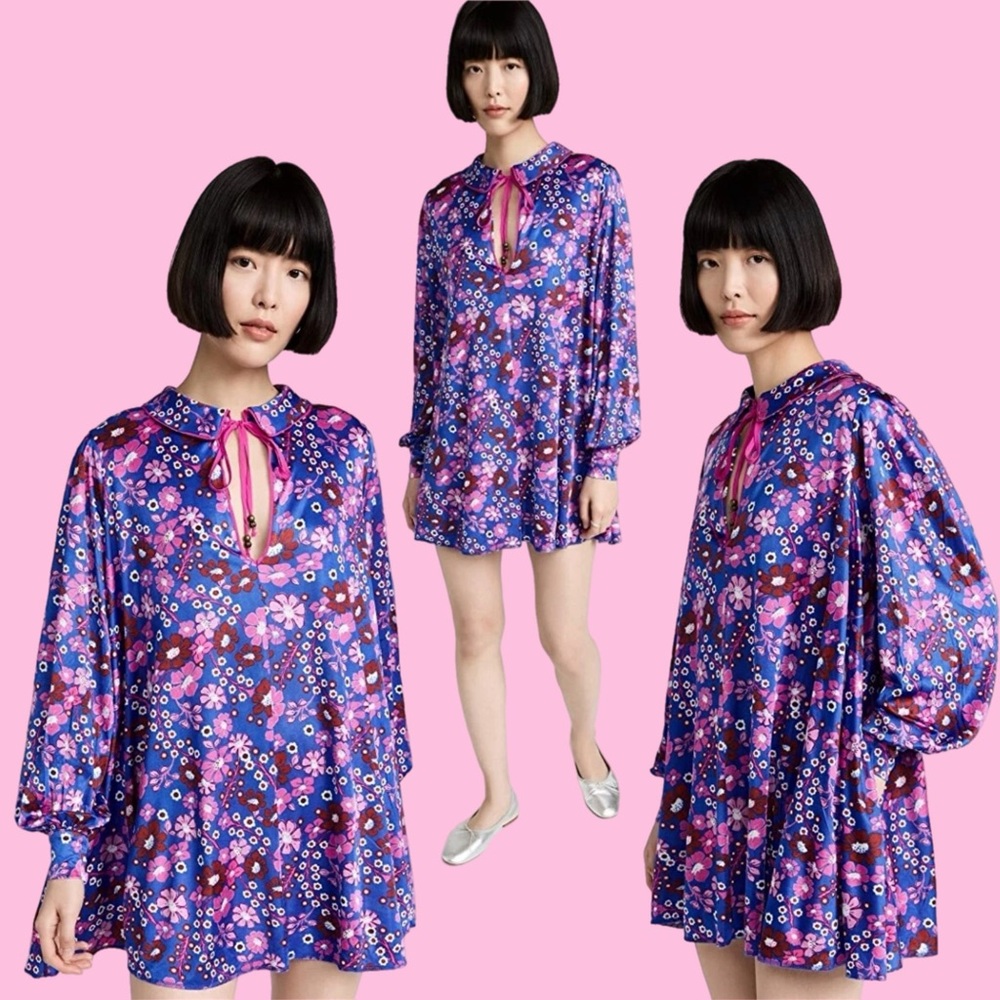free people • daisy jane mini dress in botanical floral combo s